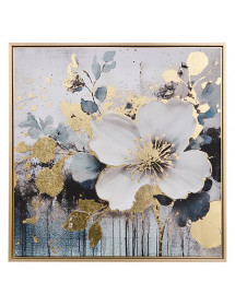 Toile imprimée fleur Jiho 50 x 50 cm Atmosphera