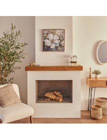 Toile imprimée fleur Jiho 50 x 50 cm Atmosphera