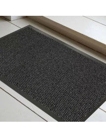 Tapis d'entrée Lisa noir 60x80 cm