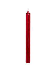 Lot de 4 bougies bâtons pailletées rouge