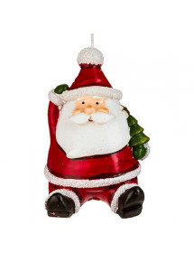 Bougie père noël assis