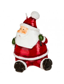 Bougie père noël assis