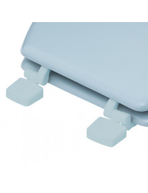Abattant de toilette en bois bleu arctique