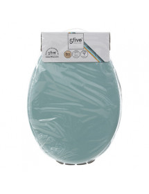 Abattant de toilette en bois bleu arctique