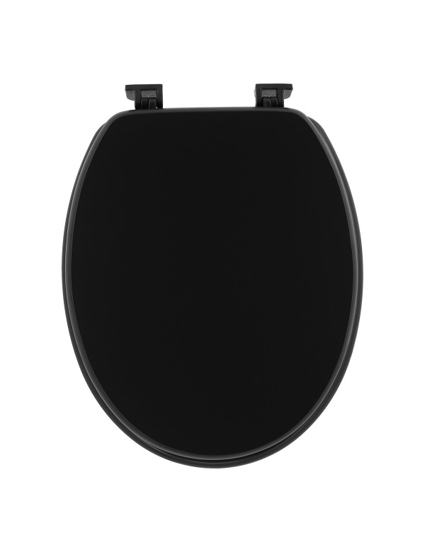 Abattant de toilette en bois noir mat