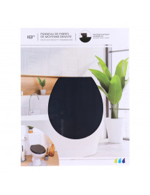 Abattant de toilette en bois noir mat