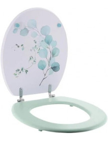 Abattant de toilette en bois aquarelle