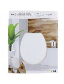 Abattant de toilette en bois blanc
