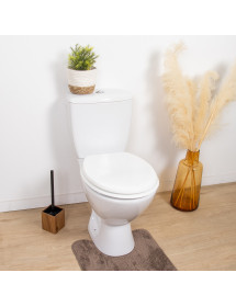 Abattant de toilette en bois blanc