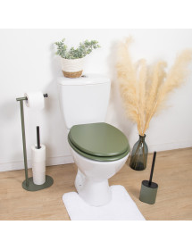Abattant de toilette en bois kaki