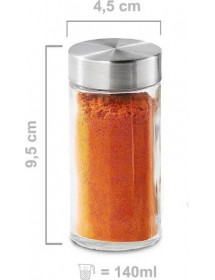 Lot de 6 pots à épices en verre