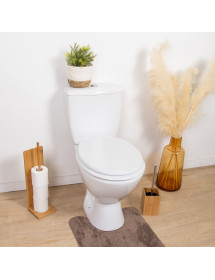 Abattant de toilette en bois blanc