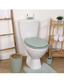 Abattant de toilette en bois vert amande