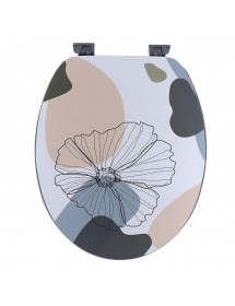 Abattant de toilette en bois flowers