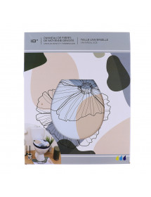 Abattant de toilette en bois flowers