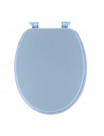 Abattant de toilette en bois bleu ciel