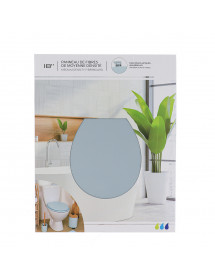 Abattant de toilette en bois bleu ciel