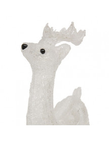 Décoration lumineuse Renne 45 cm Blanc froid