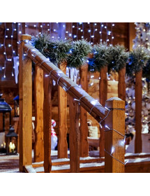 Guirlande lumineuse 300 leds luxe blanc froid