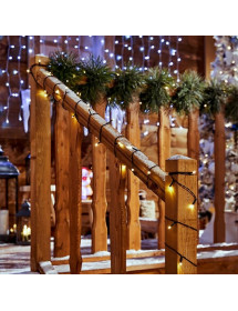 Guirlande de Noël lumineuses 180 Led blanc chaud