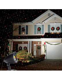 Laser lumineux de Noël rouge et vert