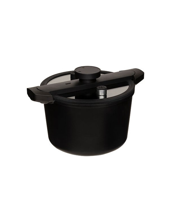 Cocotte basse pression 6 litres noir