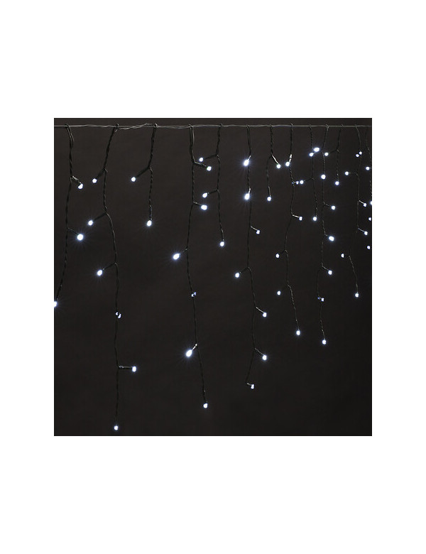 Rideau stalactique lumineux blanc froid