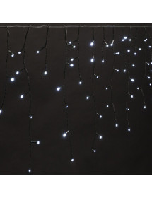 Rideau stalactique lumineux blanc froid 180 led