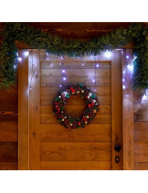 Rideau stalactique lumineux blanc froid 180 led