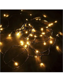 Guirlande de Noël lumineuse blanc chaud à piles