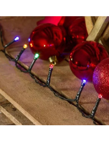 Guirlande de Noël lumineuse 48 led multicolore à piles