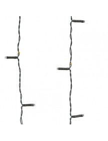 Rideau lumineux de façade extérieur solaire blanc froid