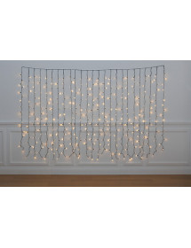 Rideau lumineux solaire lumière jaune