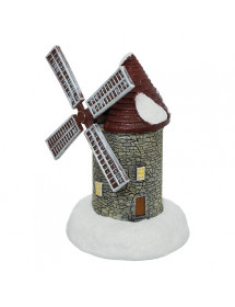 Moulin lumineux de village miniature de Noël