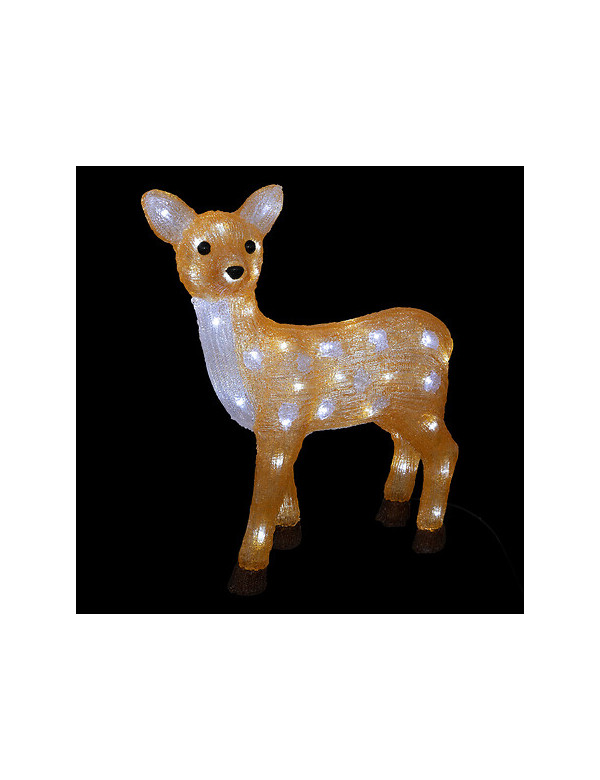 Biche de Noël lumineuse solaire