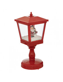 Lanterne de Noël lumineuse avec neige animé