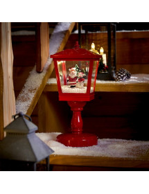 Lanterne de Noël lumineuse avec neige animé