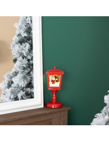 Lanterne de Noël lumineuse avec neige animé