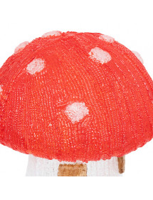 Maison champignon lumineux de Noël solaire