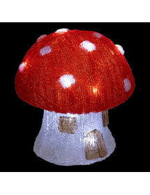 Maison champignon lumineux solaire