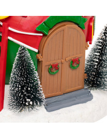 Maison boule de Noël village miniature