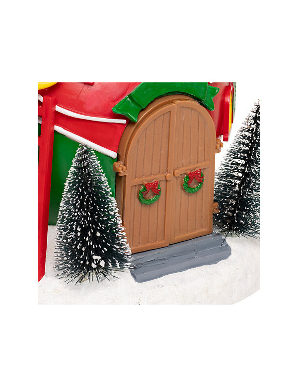 Maison boule de Noël village miniature