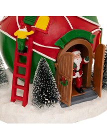 Maison boule de Noël village miniature
