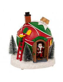 Maison boule de Noël village miniature