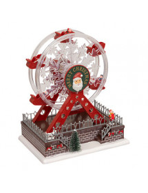 Grande roue de Noël village miniature