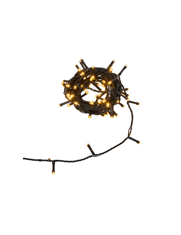 Guirlande de Noël lumineuse 80 led blanc chaud