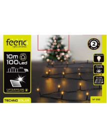 Guirlande de Noël lumineuse blanc chaud solaire