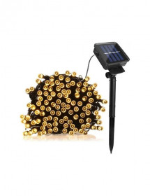 Guirlande de Noël lumineuse 100 led blanc chaud solaire