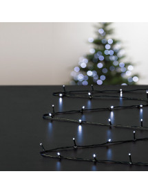 Guirlande de Noël lumineuse blanc froid solaire