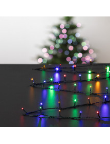 Guirlande de Noël lumineuse 200 led multicolore solaire